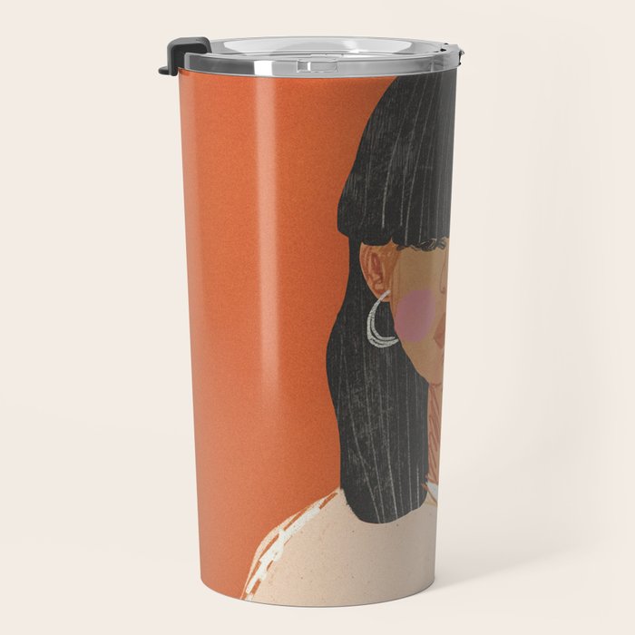 Girl who Loves Travel Mug Gallery Image 3