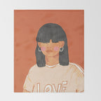 Girl who Loves Throw Blanket Gallery Image 2