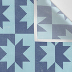 Holiday Contrast: Blue Bethlehem Star Delight Wall Tapestry Gallery Image 3