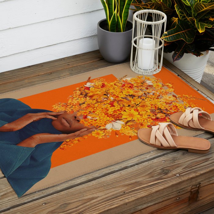 Blooming for You again and again Outdoor Rug Gallery Image 2