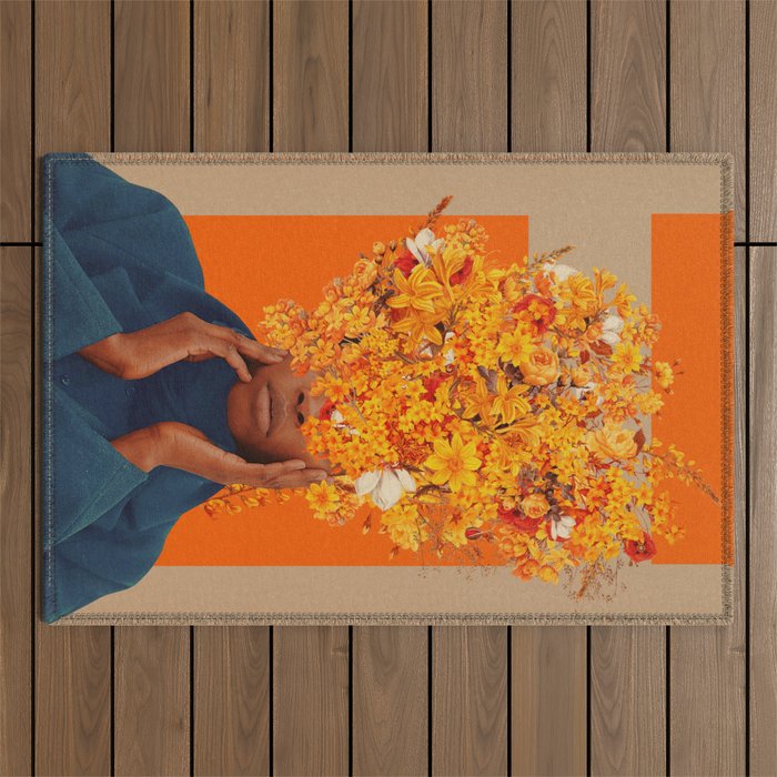 Blooming for You again and again Outdoor Rug Gallery Image 1