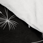 Flying Dandelions Black White Comforter Gallery Image 4