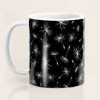 Flying Dandelions Black White Coffee Mug Gallery Image 3