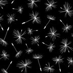 Flying Dandelions Black White Coffee Mug Gallery Image 2