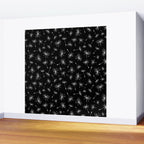 Flying Dandelions Black White Wall Mural Gallery Image 2