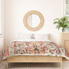 Tabriz Azerbaijan Northwest Persian Silk Rug Print Duvet Cover Gallery Image 3