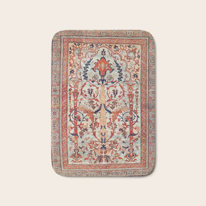 Tabriz Azerbaijan Northwest Persian Silk Rug Print Bath Mat Gallery Image 1