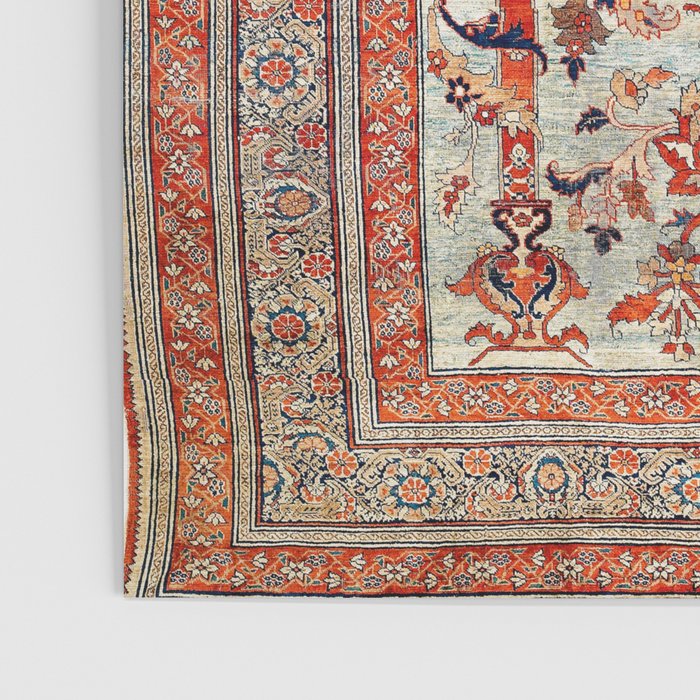 Tabriz Azerbaijan Northwest Persian Silk Rug Print Poster Gallery Image 3