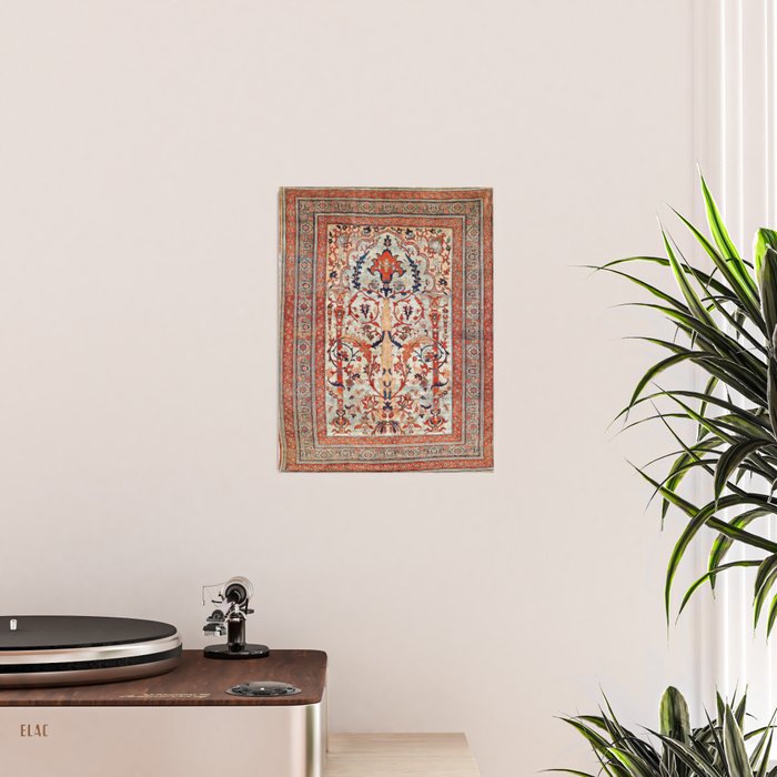 Tabriz Azerbaijan Northwest Persian Silk Rug Print Poster Gallery Image 2