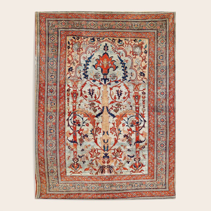 Tabriz Azerbaijan Northwest Persian Silk Rug Print Poster Gallery Image 4