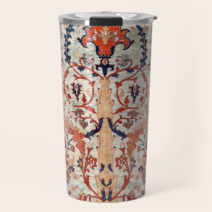 Tabriz Azerbaijan Northwest Persian Silk Rug Print Travel Mug Gallery Image 1
