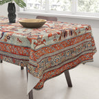 Tabriz Azerbaijan Northwest Persian Silk Rug Print Tablecloth Gallery Image 3