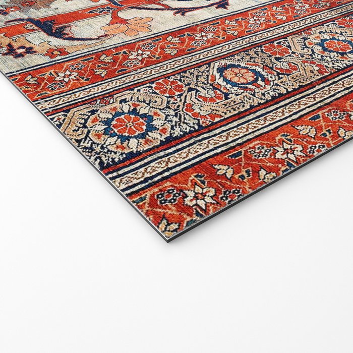 Tabriz Azerbaijan Northwest Persian Silk Rug Print Welcome Mat Gallery Image 2