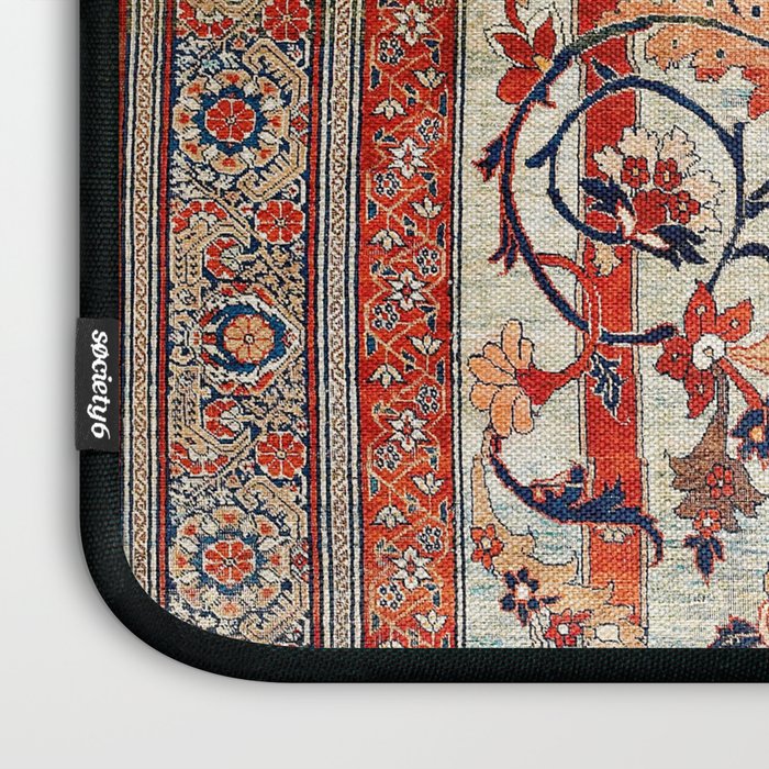 Tabriz Azerbaijan Northwest Persian Silk Rug Print Laptop Sleeve Gallery Image 3