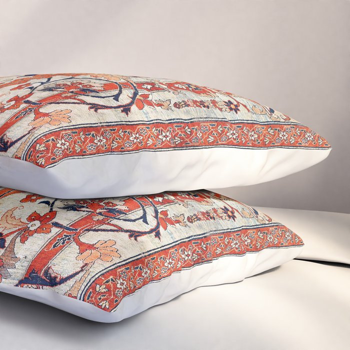 Tabriz Azerbaijan Northwest Persian Silk Rug Print Pillow Sham Gallery Image 3