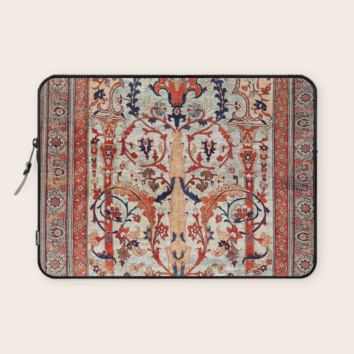 Tabriz Azerbaijan Northwest Persian Silk Rug Print Laptop Sleeve Gallery Image 1
