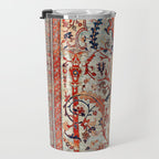 Tabriz Azerbaijan Northwest Persian Silk Rug Print Travel Mug Gallery Image 3