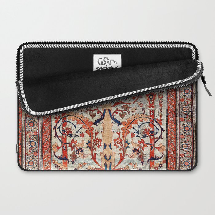 Tabriz Azerbaijan Northwest Persian Silk Rug Print Laptop Sleeve Gallery Image 2