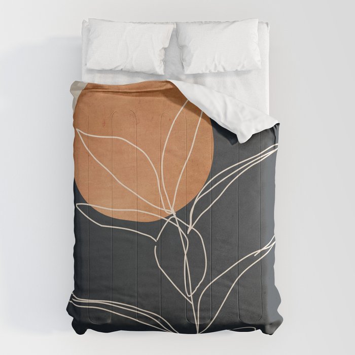 Abstract Art /Minimal Plant 98 Comforter Gallery Image 6