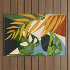 Abstract Tropical Art 2 Outdoor Rug Gallery Image 1
