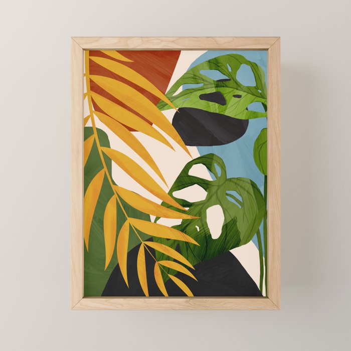 Abstract Tropical Art 2 Mini Art Print Gallery Image 1