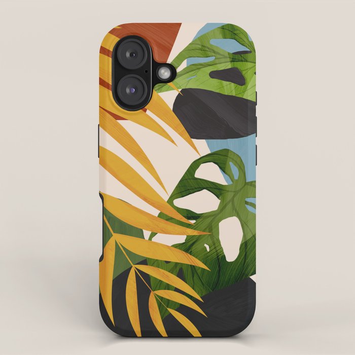 Abstract Tropical Art 2 iPhone Case Gallery Image 1