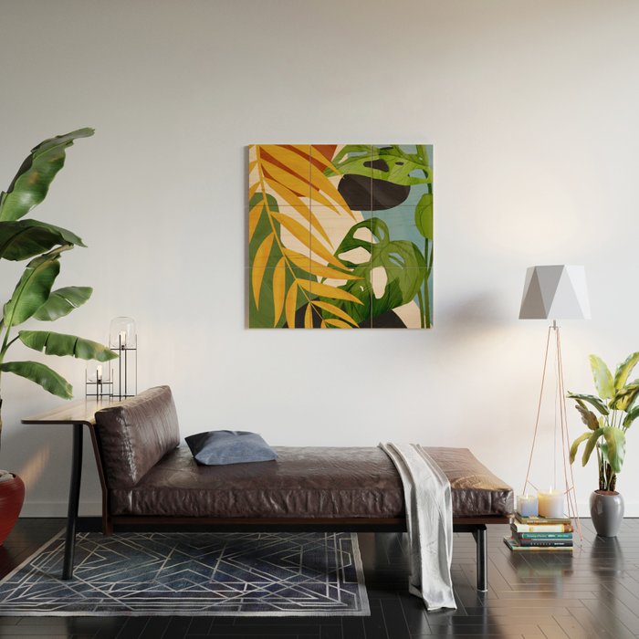 Abstract Tropical Art 2 Wood Wall Art Gallery Image 2