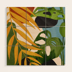 Abstract Tropical Art 2 Wood Wall Art Gallery Image 1
