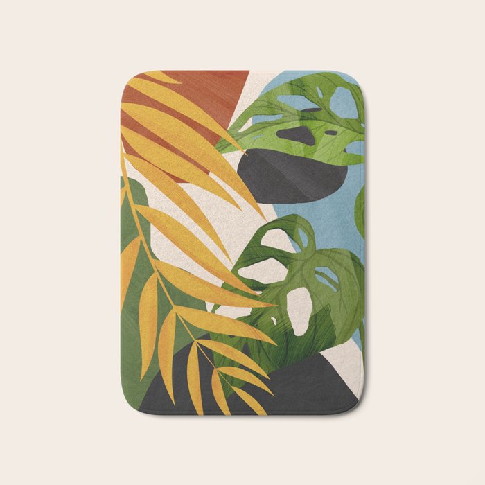 Abstract Tropical Art 2 Bath Mat Gallery Image 1