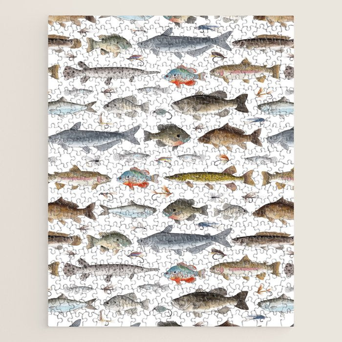 Freshwater Fish with Flies Jigsaw Puzzle Gallery Image 1