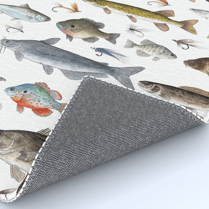 Freshwater Fish with Flies Rug Gallery Image 4