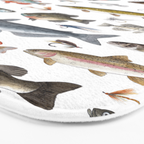 Freshwater Fish with Flies Bath Mat Gallery Image 3
