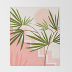 Summer in Belize Abstract Landscape Throw Blanket Gallery Image 2