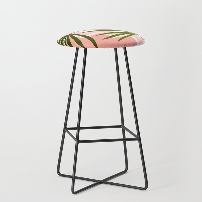 Summer in Belize Abstract Landscape Stool Gallery Image 1