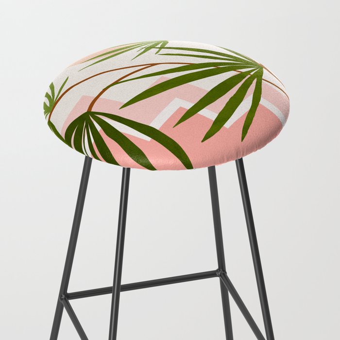 Summer in Belize Abstract Landscape Stool Gallery Image 2