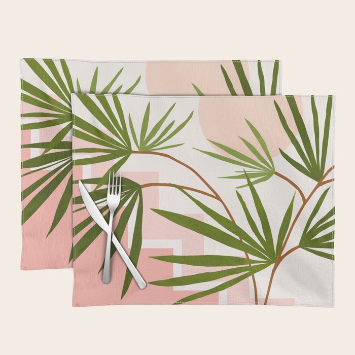 Summer in Belize Abstract Landscape Placemat Gallery Image 1