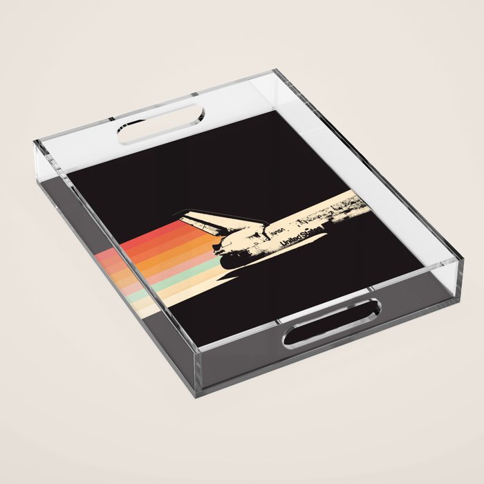 Spaceship - Rainbow Acrylic Tray Gallery Image 1
