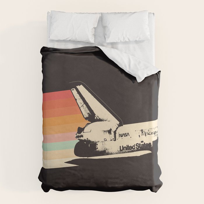 Spaceship - Rainbow Duvet Cover Gallery Image 1