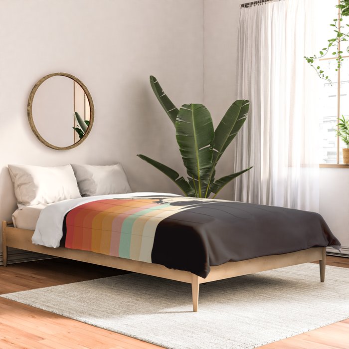 Spaceship - Rainbow Comforter Gallery Image 2