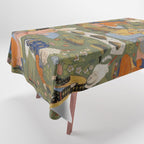 Falnama (Book of omens), Joseph Islamic Antique Art  Tablecloth Gallery Image 1