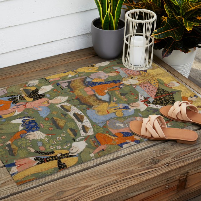Falnama (Book of omens), Joseph Islamic Antique Art  Outdoor Rug Gallery Image 2