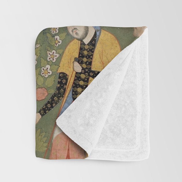 Falnama (Book of omens), Joseph Islamic Antique Art  Throw Blanket Gallery Image 3
