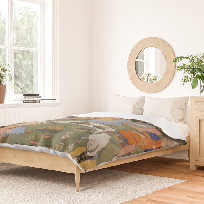 Falnama (Book of omens), Joseph Islamic Antique Art  Duvet Cover Gallery Image 2
