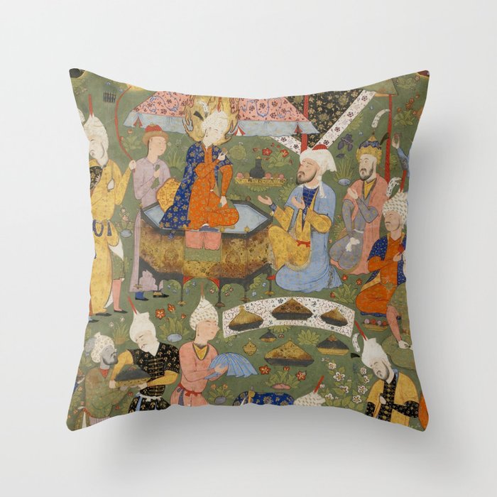 Falnama (Book of omens), Joseph Islamic Antique Art  Throw Pillow Gallery Image 1