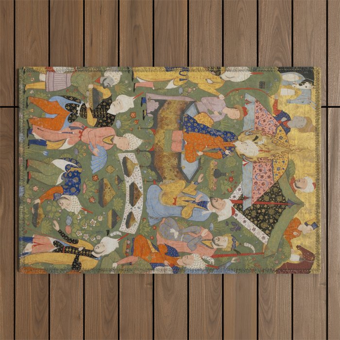 Falnama (Book of omens), Joseph Islamic Antique Art  Outdoor Rug Gallery Image 1