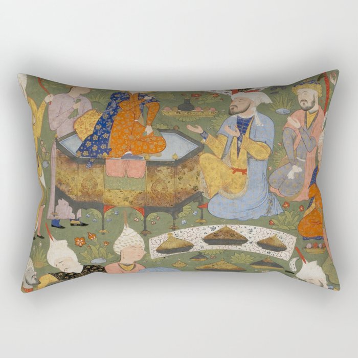 Falnama (Book of omens), Joseph Islamic Antique Art  Rectangular Pillow Gallery Image 1
