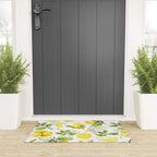 mediterranean summer lemon branches on white Welcome Mat Gallery Image 3