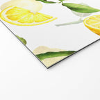 mediterranean summer lemon branches on white Welcome Mat Gallery Image 2