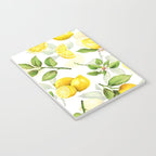 mediterranean summer lemon branches on white Notebook Gallery Image 3
