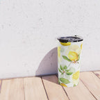 mediterranean summer lemon branches on white Travel Mug Gallery Image 4